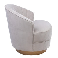 Valdes Velvet Swivel Accent Chair