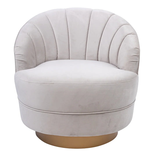 Valdes Velvet Swivel Accent Chair