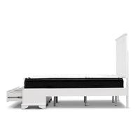 Sala Timber Bed Frame with 3 Drawers White