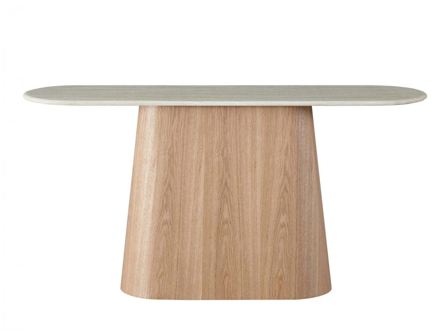 Waverley 150cm Marble Console Table - White Travertine