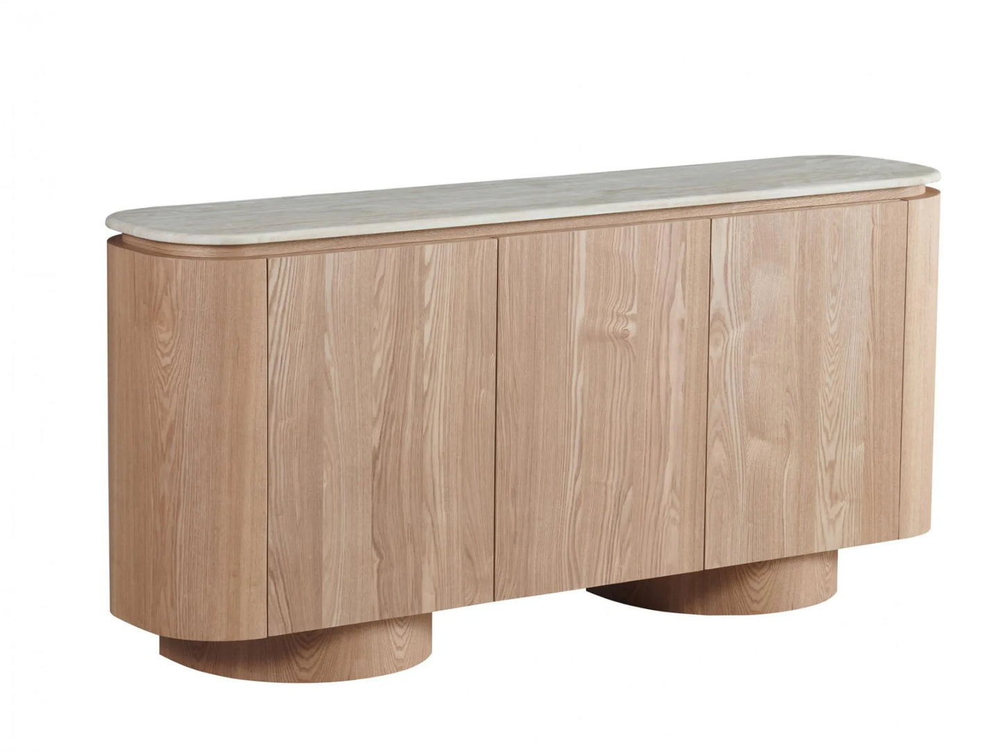 Waverley 180cm Marble Buffet - White Travertine