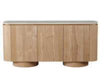 Waverley 180cm Marble Buffet - White Travertine