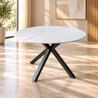 Zorian 1.2m Round Dining Table - White