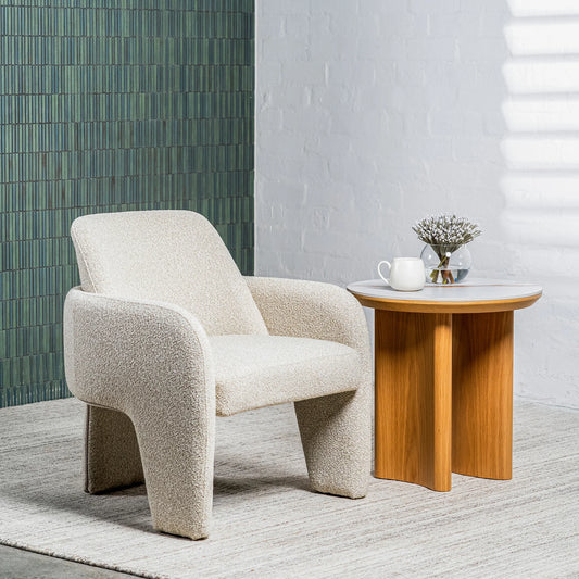 Zurich Fabric Accent Armchair in Sahara